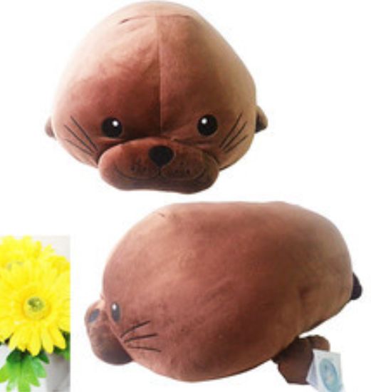 Seal/Sæl/Sea lion/Søløve Brun/Brown - Tokyo Sweet - Soft - Plush/Bamse - 60cm *Super nuttet og blød!*