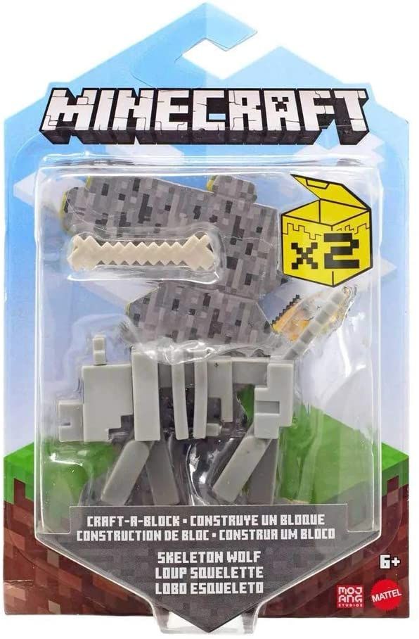 Minecraft - Skeleton Wolf - Figure