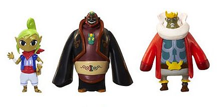 Nintendo - Microfigures - Tetra, King of Hyrule, Ganondorf Figures (Series 4) 2cm