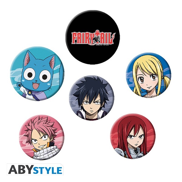 Fairy Tail - Pin Badge 4-Pack