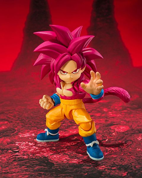 Dragon Ball Daima - S.H.Figuarts Action Figure - Super Saiyan Level 4 Son Goku (mini) 8 cm