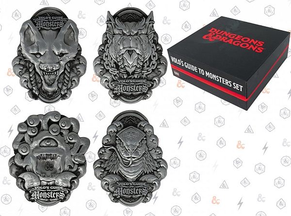 D&D Dungeons & Dragons - Volo's Guide To Monsters - Limited Edition Medallion Set