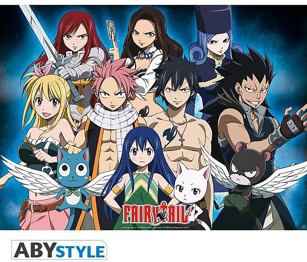 Fairy Tail - "Guild Group" - Poster/Plakat 52x38cm