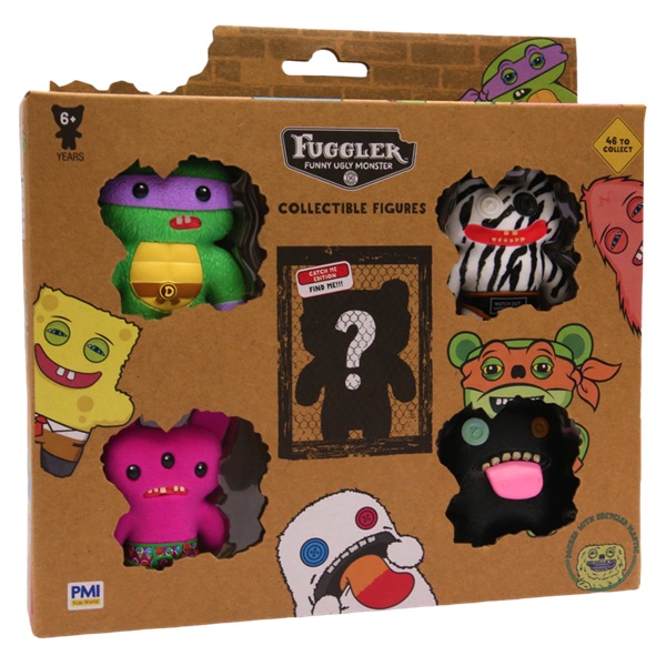 Fuggler x SpongeBob SquarePants / Teenage Mutant Ninja Turtles: Ver.6 - 5-pack Deluxe Figure 6cm