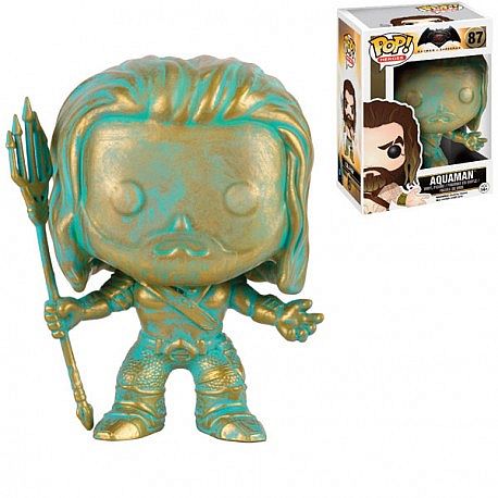 Funko Pop: DC Comics - Aquaman Bronze Patine (BVvS) Figure Limited Edition