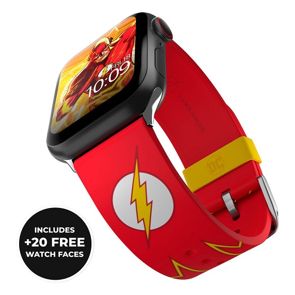 Tilbehør - Wristband for Smartwatch: DC - The Flash Logo