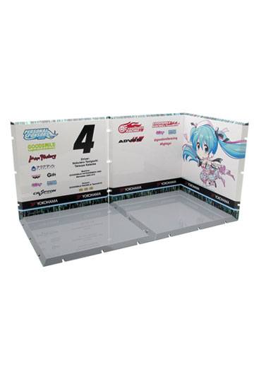 Dioramansion - Racing Miku 2019 (Pit D) - Decorative Parts for Nendoroid and Figma Figures - 150x150mm