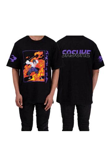 Naruto Shippuden - Sasuke Flame - T-Shirt - Size L