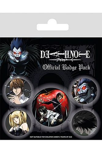 Death Note - Pin Badges 5-Pack - Characters
