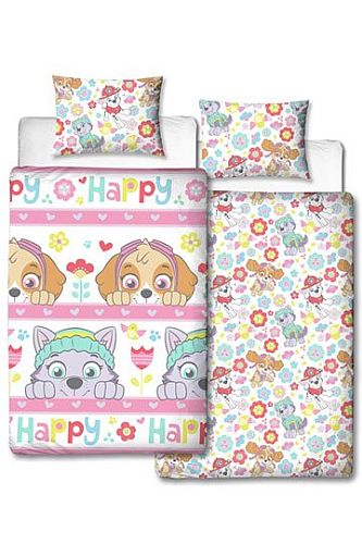 Paw Patrol - Duvet Set - Reversible Bright 135 x 200cm / 48 x 74cm