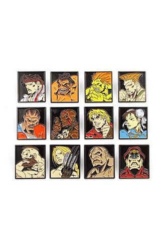 Street Fighter - 12-Pack Pin Badges - Characters