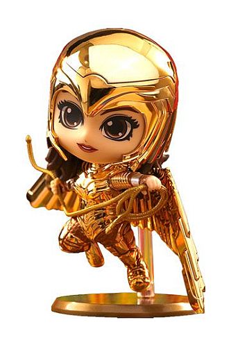 Wonder Woman 1984 - Cosbaby (S) Mini Figure - Golden Armor Wonder Woman (Metallic Gold Version) 10cm