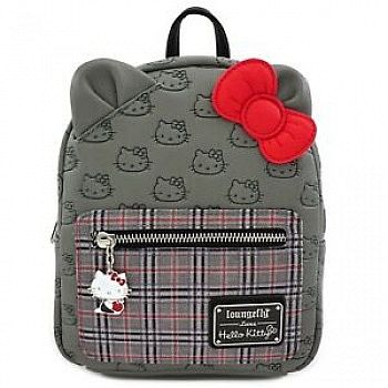 Hello Kitty - Faux Leather Grey Kitty - Backpack
