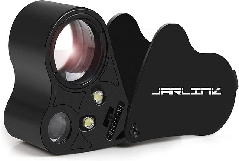 Jeweler's Loupe (Foldbar Smykkelup) - Jarlink LED Loupe (30x & 60x Magnification)