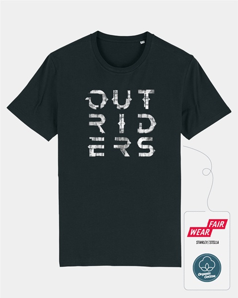 Outriders - Stacked Logo - T-Shirt - Size: XX-Large (XXL)
