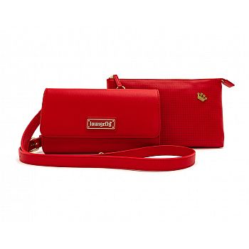 Loungefly - Red Pin Trader - Crossbody Bag
