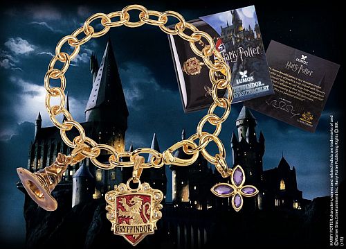 Harry Potter - Lumos Gryffindor - Charm Bracelet *Top kvalitet, officielt licenseret*