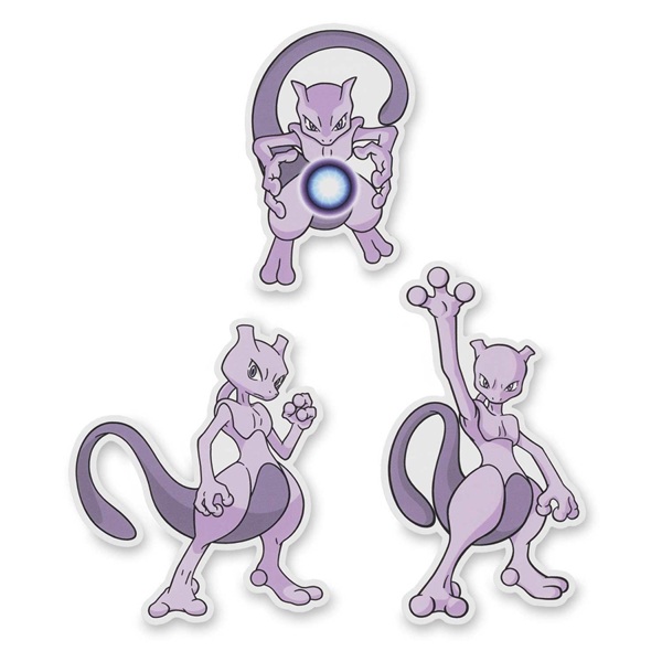 Pokémon - Mewtwo - Pokémon Center Sticker (3-Pack)