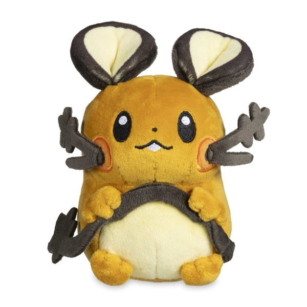 Pokémon: Dedenne (Sitting Cuties) - Pokémon Center Plush/Bamse 13cm