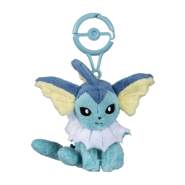 Pokémon: Vaporeon (Adventure Partners) - Pokémon Center Plush Keychain / Nøglering 8cm