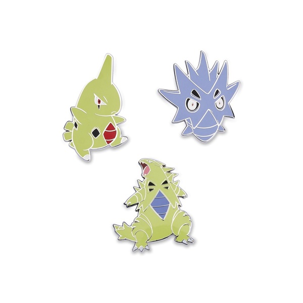 Pokémon - Larvitar, Pupitar & Tyranitar - Pokémon Center Pin Badge 3-Pack