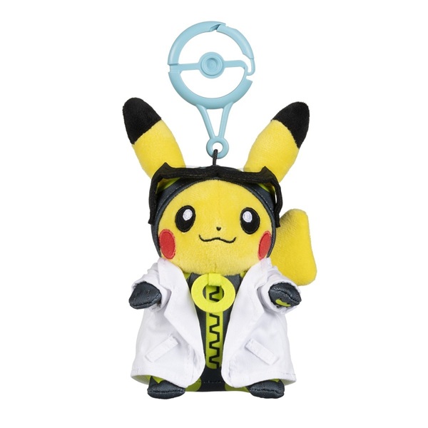 Pokémon: Professor Willow’s Assistant Pikachu - Pokémon Center Plush Keychain/Nøglering 8cm