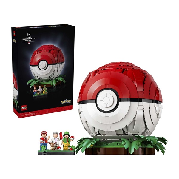 LEGO - Pokémon: Iconic Trainer Moments Poké Ball - Pokémon Center Model Building Kit