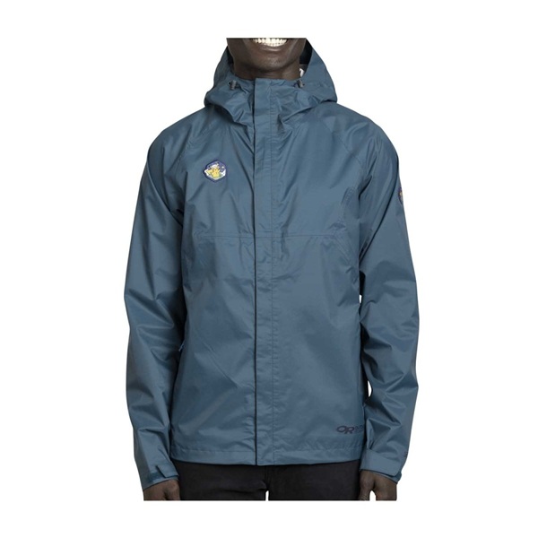 Pokémon: Outdoors with Pokémon Center - Apollo Blue Rain Jacket by Outdoor Research - Size: X-Large (XL)