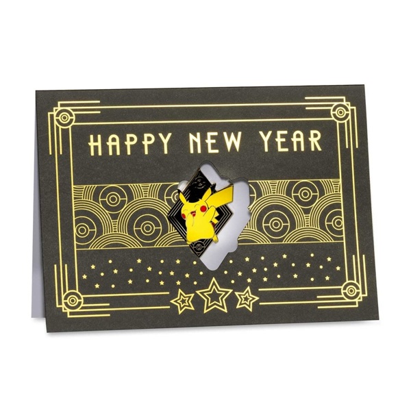 Pokémon - Grand New Year - Pokémon Center Pin & Greeting Card