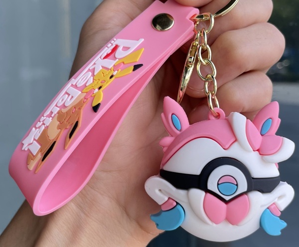 Pokémon - Sylveon - Keychain / Nøglering 8cm
