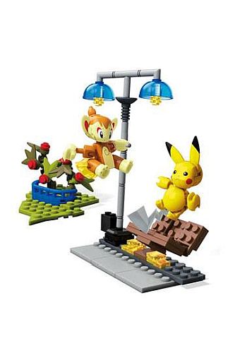 Pokémon - Mega Construx Construction Set - Pikachu vs. Chimchar