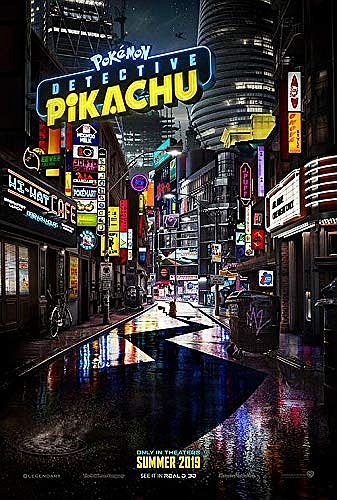 Pokemon Poster - Detective Pikachu Plakat: Street - 67,5x100cm