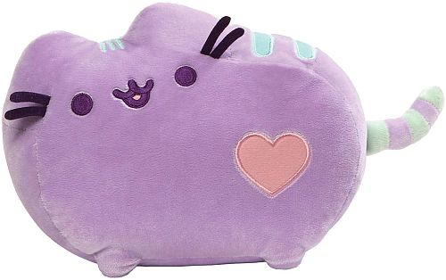 Pusheen the Cat - Heart Pastel Purple Pusheen - Bamse/Plush 30cm