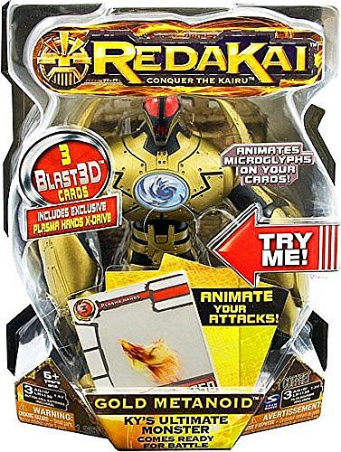 Redakai - Deluxe Figure with Cards - Golden Metanoid