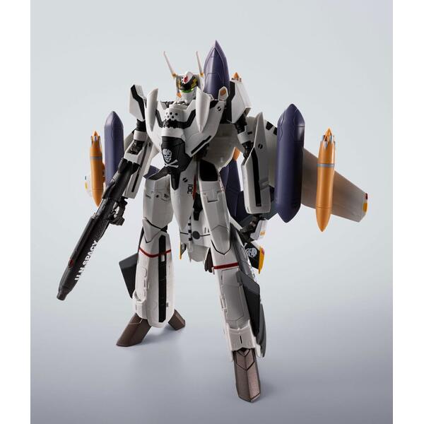 Macross 7 Hi-Metal R: VF-0S Phoenix (Roy Focker Use) & QF-2200D-B Ghost Set - Action Figure 14cm