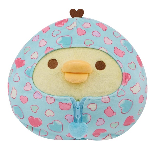 Rilakkuma: Heart Sleeping Bag Series - Kiiroitori - Plush/Bamse 56cm