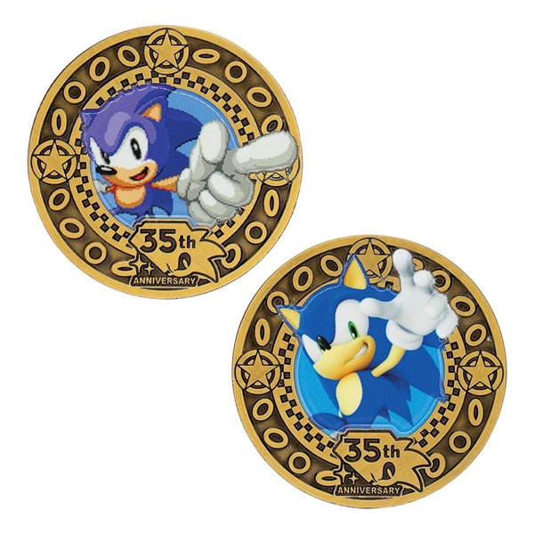 Fanattik: Sonic the Hedgehog - 35th Anniversary Presentation Coin - Limited Edition