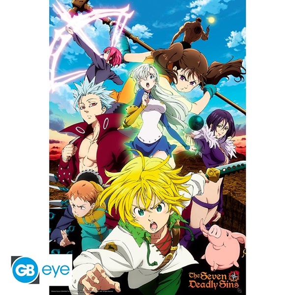The Seven Deadly Sins: S3 - Meliodas & Sins - Poster/Plakat