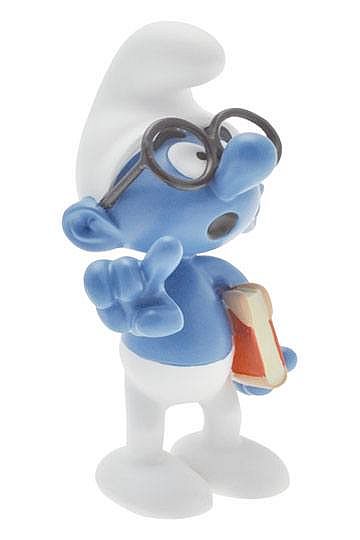 The Smurfs - Collector Collection Statue - Brainy Smurf 15cm