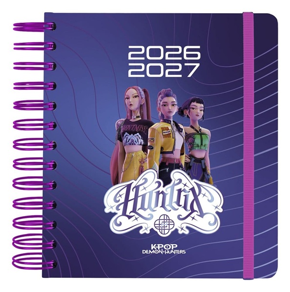 KPop Demon Hunters - School Diary A5 Weekly Planner 2026/2027