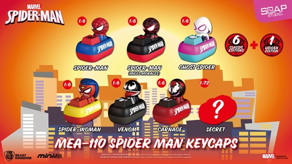 Spider Man: keycaps - Mini Egg Attack Blind Box Figure 5cm  (1 Random Figure)
