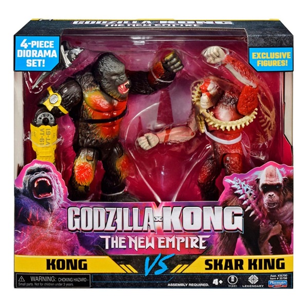 Godzilla x Kong: The New Empire Diorama - Kong vs Skar - Action Figure 2-Pack 15cm
