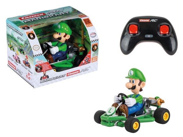 Nintendo - Super Mario RC - Remote Controlled Car - 1/18 2.4GHz Pipe Kart Luigi