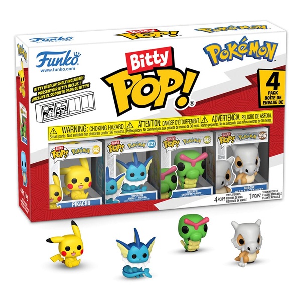 Funko Bitty Pop: Pokémon - Series 1 - Vinyl Figure 4-Pack 2cm
