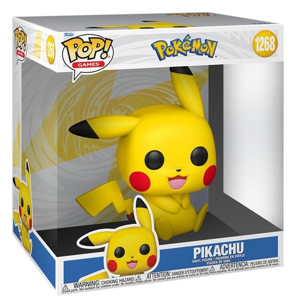 Funko Pop: Pokémon - Pikachu (Sitting) #1268 - Super Sized Jumbo Vinyl Figure 25cm