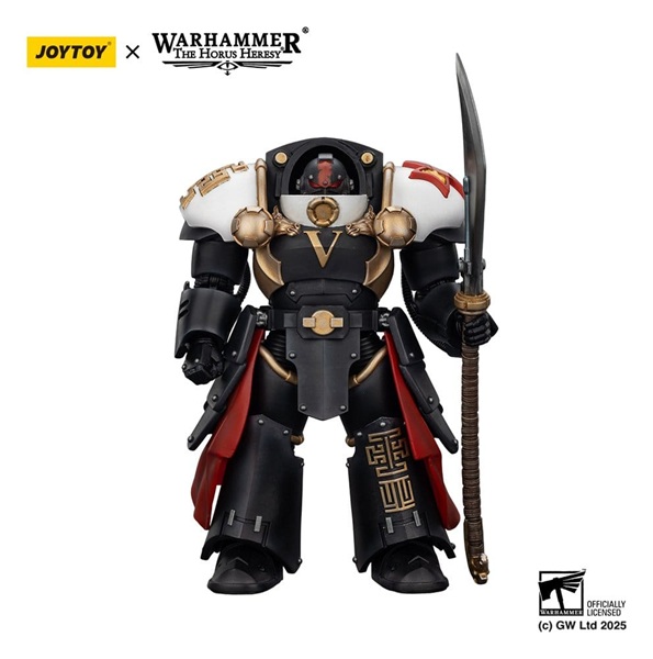 Joytoy - Warhammer 40,000 (40k): The Horus Heresy - White Scars Ebon Keshig Terminator 1 with Power Glaive - Action Figure 13cm