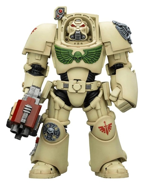 Joytoy - Warhammer 40,000 (40k): Dark Angels Deathwing Terminator 2 with Power Fist and Storm Bolter - Action Figure 14cm