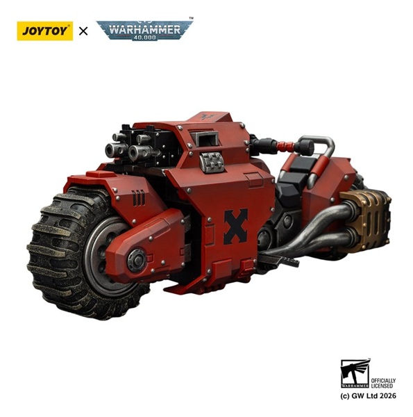 Joytoy - Warhammer 40,000 (40k): Blood Angels Raider-pattern Combat Bike with Twin-Linked Bolt Rifles - Action Figure 22cm