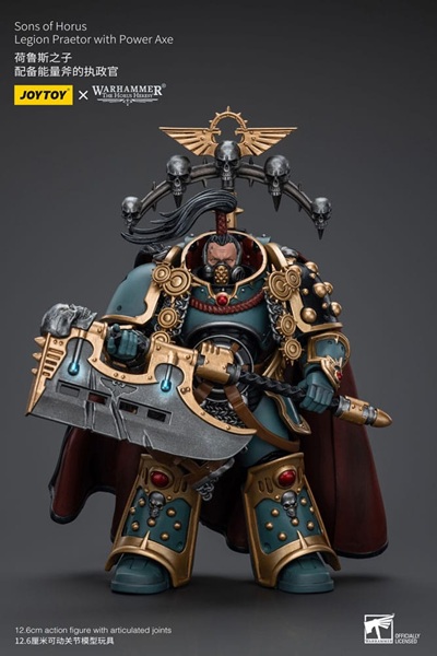 Joytoy - Warhammer 40,000 (40k): The Horus Heresy - Sons of Horus Legion Praetor with Power Axe - Action Figure 12cm