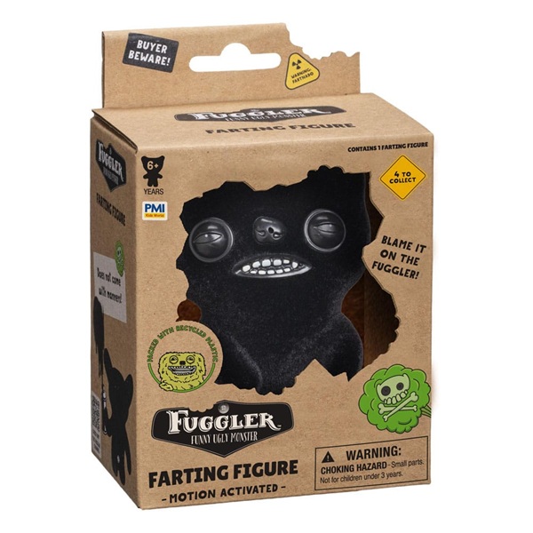 Fuggler: Munch Munch - Black - Farting Figure 23cm